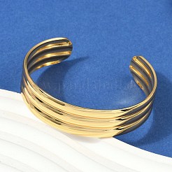 304 Stainless Steel Cuff Bangles for Women&nbsp;BJEW-Z097-02G