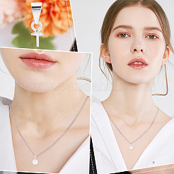 スターリングシルバーペンダントベイル20個、925個  カップペグベイル  片穴パーツ用  6.5x3mm  穴：3mm  ピン：0.6mm&nbsp;STER-BBC0001-61