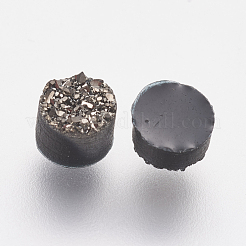 Resin Imitation Druzy Quartz Cabochons&nbsp;RESI-E013-02-4mm