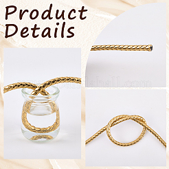 5M Braided Round PU Leather Jewelry Cord&nbsp;OCOR-GF0004-96B-03