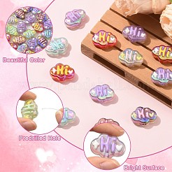 UV Plating Transparent Acrylic Beads&nbsp;OACR-CJZ0001-04
