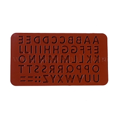 シリコンモールド  レジン型  UVレジン用  エポキシ樹脂ジュエリー作り  文字L  a～zの文字  レッド  114x210x4mm&nbsp;LS-DIY-G010-58B