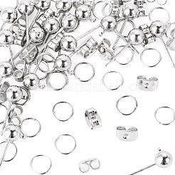 20Pcs Brass Ball Post Stud Earring Findings&nbsp;FIND-TA0011-06P