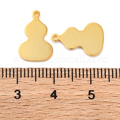 925 Sterling Silver Blank Gourd Charms&nbsp;STER-F057-06G