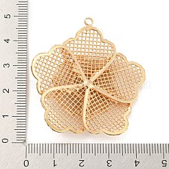 Rack Plating Brass Hollow Pendants&nbsp;KK-P244-04KCG