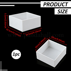 Square Transparent Acrylic Jewelry Packing Boxes with Lid&nbsp;CON-WH0085-169