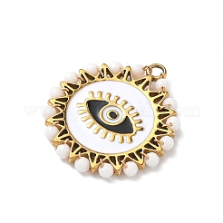 304 Stainless Steel Enamel Pendants&nbsp;STAS-P453-15G-02