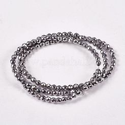 Electroplate Non-magnetic Synthetic Hematite Beads Strands&nbsp;X-G-J169B-3mm-02