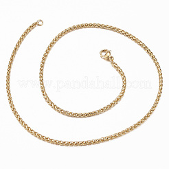 304 Stainless Steel Rope Chain Necklaces&nbsp;NJEW-H467-02G