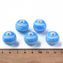 Opaque Striped Acrylic Beads&nbsp;MACR-S373-27B-09