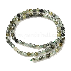 Natural Prehnite Beads Strands&nbsp;G-K224-03-4mm-01