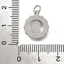 真鍮製のシェルペンダント  聖母マリア  丸カン付き  カドミウムフリー＆鉛フリー  プラチナ  19x13x2.2mm  穴：4x6.5mm&nbsp;KK-D328-01P-B