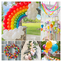 ラテックス風船  パーティーデコレーション  ミックスカラー  120x65x0.5mm&nbsp;DIY-TAC0025-33C-02