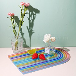 DIYディスプレイトレイシリコンモールド  レジン型  ボヘミアンスタイルのレインボーアーチ  ホワイト  332x235x10.5mm&nbsp;DIY-L048-13