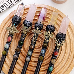 Dyed Natural Crystal Quartz Sun Magic Wand&nbsp;PW-WG10107-01