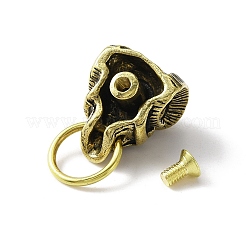 Brass Demon Skull Head Clasps for Bag Decorative&nbsp;KK-WH0058-07