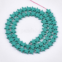 Spray Painted Non-magnetic Synthetic Hematite Beads Strands&nbsp;G-T116-21-04