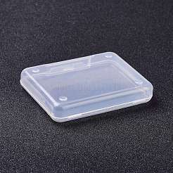 （見切りセールの欠陥：スクラッチ）  クリアプラスチックビーズ収納ケース  長方形  透明  5.3x6.8x1.2cm&nbsp;CON-XCP0007-06