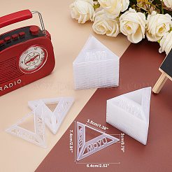 プラスチック三角スピードマジックキューブベースホルダーフレームアクセサリーパズルキューブ整理  透明  6.4x7.4x2cm&nbsp;ODIS-WH0005-67