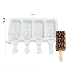 Food Grade DIY Rectangle Ice-cream Silicone Molds&nbsp;LS-DIY-D062-05B