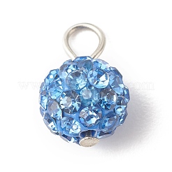 Polymer Clay Rhinestone Pendants&nbsp;PALLOY-JF01329