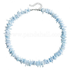 Beach Dyed Natural Shell Chip Beaded Necklaces&nbsp;FS-WG9678E-02