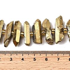 Electroplated Natural Quartz Crystal Beads Strands&nbsp;G-F800-B