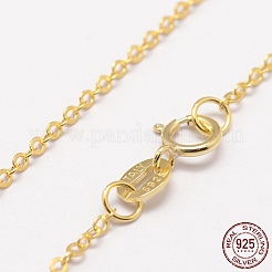 925 Sterling Silver Cable Chains Necklaces&nbsp;STER-F028-32G