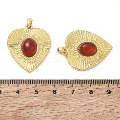 Brass & Natural Carnelian Pendants&nbsp;GG-CBAD360-13G-02