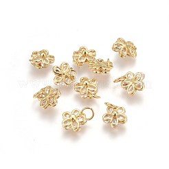 Brass Cubic Zirconia Charms&nbsp;ZIRC-E162-17G