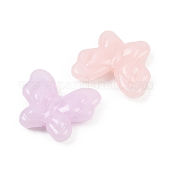 プラスチックビーズ  模造ゼリービーズ  蝶  ミックスカラー  17.5x21x6mm  穴：1.6mm  515個/ 500g&nbsp;KY-B005-03D