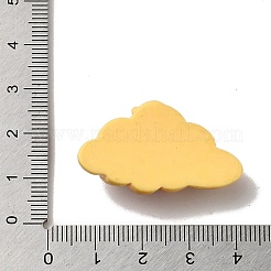 不透明樹脂模造食品デコデンカボション  パン  ダークオレンジ  25x35x10mm&nbsp;X-CRES-H001-03B