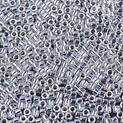 MIYUKIデリカビーズ小  シリンダー  日本製シードビーズ  15/0  （dbs0050)クリスタルの光沢  1.1x1.3mm  穴：0.7mm  約175000個/袋  50 G /袋&nbsp;SEED-X0054-DBS0050