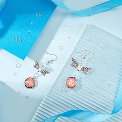 120個の合金ビーズ  蝶の羽  アンティークシルバー  8x22x3.5mm  穴：1.5mm&nbsp;TIBEB-DC0001-04