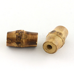 仏教ジュエリーパーツ  天然菩提ビーズ  コラム  キャメル  20.5x10.5~13mm  穴：4mm&nbsp;WOOD-Q020-24