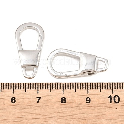 真鍮製の留め金  カドミウムフリー＆鉛フリー  長持ちメッキ  ラックめっき  プラチナ  25x12x5mm  穴：3x3mm&nbsp;KK-P353-14P