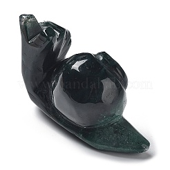 Natural Gemstone Carved Healing Snail Figurines&nbsp;G-K342-02