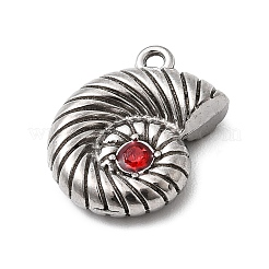 304 Stainless Steel Micro Pave Rhinestone Pendants&nbsp;STAS-G369-08P