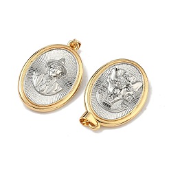 Religion Brass Pendants&nbsp;KK-Z153-03GP