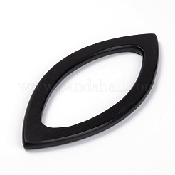 木製バッグハンドル  バッグ交換用アクセサリー用  馬の目  ブラック  20.3x9x0.85cm&nbsp;FIND-WH0065-52C