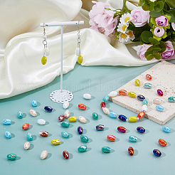 63Pcs 9 Colors Electroplate Glass Beads&nbsp;EGLA-DC0001-19