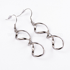 Tarnish Resistant Helix 304 Stainless Steel Dangle Earrings&nbsp;EJEW-D209-02