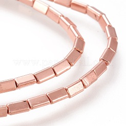 Electroplated Non-magnetic Synthetic Hematite Beads Strands&nbsp;G-M359-07RG