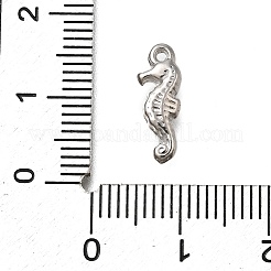 304ステンレススチールチャーム  海をテーマにしたチャーム  変色防止  タツノオトシゴ  14.5x5x3mm  穴：0.8mm&nbsp;X-STAS-C119-24E-P