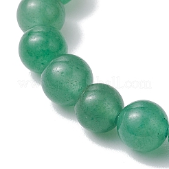 女性用天然混合宝石ビーズストレッチブレスレット  春の緑  1/4インチ（0.8cm）  内径：2インチ（5.2cm）&nbsp;BJEW-JB11332-02