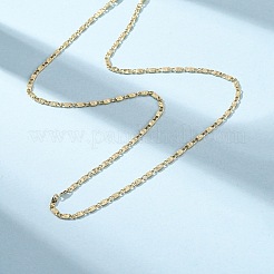 Brass Oval Link Chain Necklaces&nbsp;MAK-L045-04G