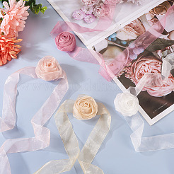 4Pcs 4Colors Cloth Rose Ribbon Chokers&nbsp;FIND-TA0002-27