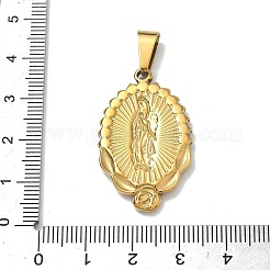 Virgin Mary Theme 304 Stainless Steel Pendants&nbsp;STAS-F336-05C-G