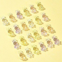 50Pcs 5 Colors Transparent Acrylic Beads&nbsp;MACR-FS0001-83