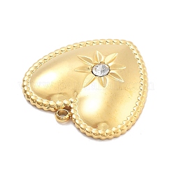 304 Stainless Steel Rhinestone Pendants&nbsp;STAS-R155-035E-G